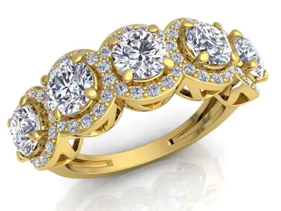 Diamond Ring 3d Model Print  3D print model