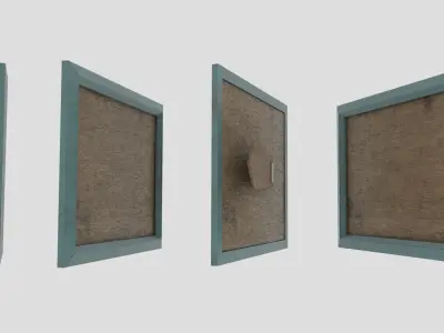 Modern Picture Frame Low-poly 3D model