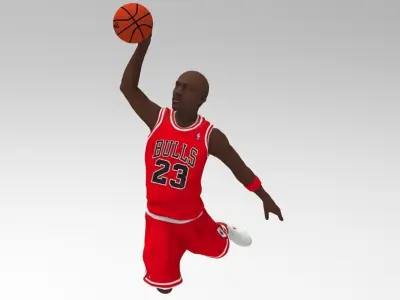 NBA players Jordan Lebron Kobe pack for full color 3D printing 3D print model
