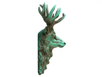 Bust of a Deer Low-poly 3D model