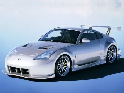 Nissan 350Z Amuse 2005 Low-poly 3D model