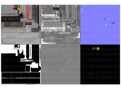Starting Lights Car Race Low-poly 3D model