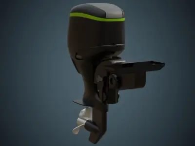 Outboard Motor 1 Basic 3D model