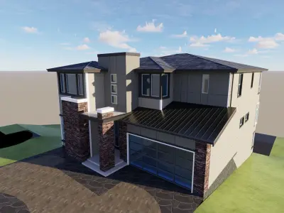 Villa House interior 3D model