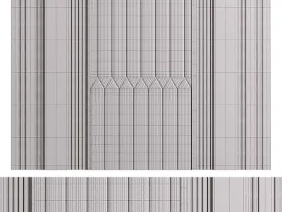 wall panel 3D model 9