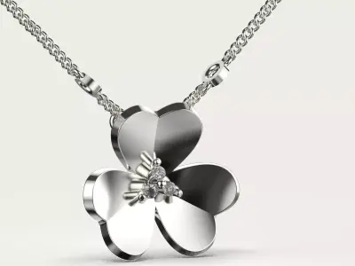 Pendant Clover - Frivole 3D print model