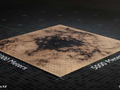 Desert Plateau Version 8 3D model