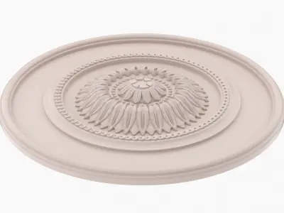 Classic Ceiling Medallion 44 3D model