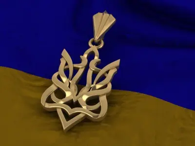 Ukrainian Trident 3D print model