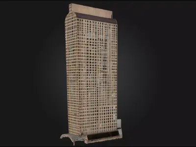 Skyward Ascent Soaring Tower Structure 3D model