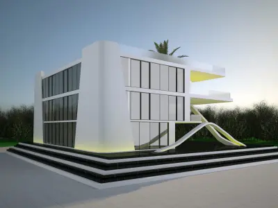 Private House - Modern Villa 3D Model 3D model