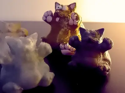 Happy fat cat 3D print model