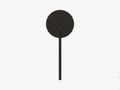 Wall Mixer Tap - Luxury - Sleek - Extended Lever Low-poly 3D model