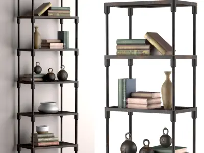 Racks in industrial style 3D Model Collection