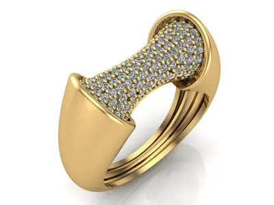 Gem ring 3D print model purchase