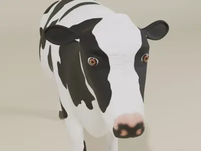 Vaca-Cow Low-poly 3D model