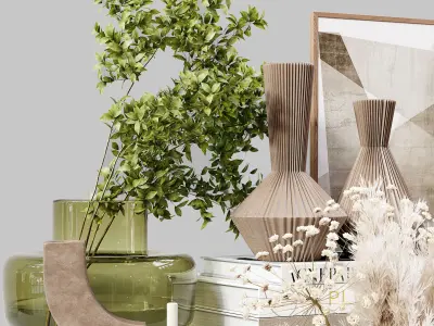 Decorative Set 03 3D model 5