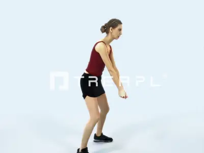 Aspiration 15J Digging Volleyball Sports Woman Low-poly 3D model