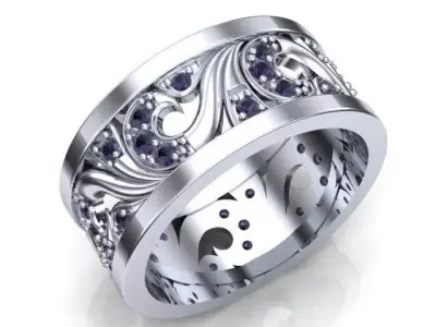 floral ring 06 3D print model