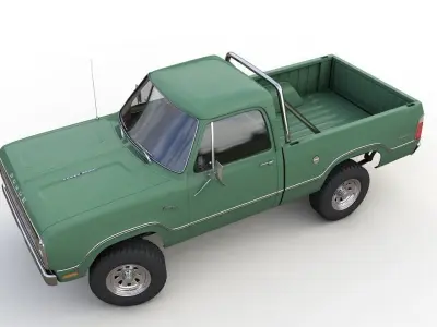 Dodge Power Wagon Single Cab 1976 3D model