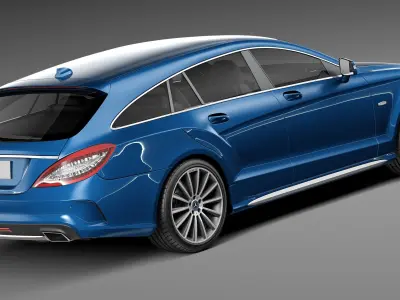 Mercedes-Benz CLS Shooting Brake 2015 3D model