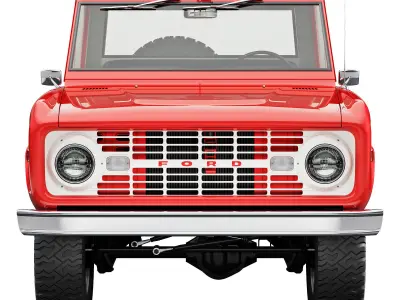 Ford bronco 1967 pickup 3D model