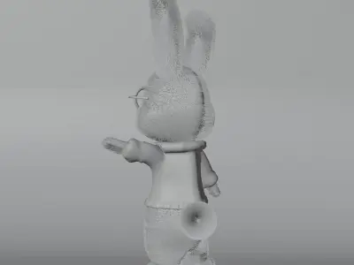 Rabbit 3D model Low-poly 3D model