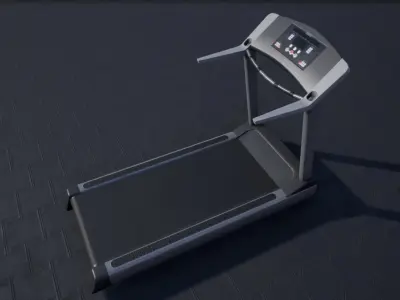 Treadmill Low-poly 3D model
