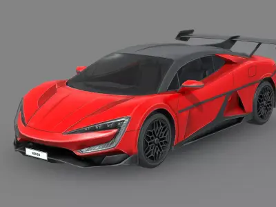 BYD Yang Wang U9 Low-poly 3D model