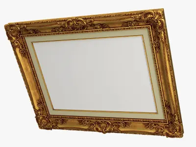 Frame picture gold v3 3D model