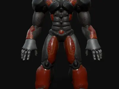 Low poly Robot - Video Game Ready Free low-poly 3D model