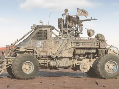 Apocalyptic Truck 4 3D model