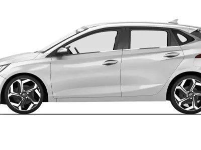 Hyundai i20 2021 3D model