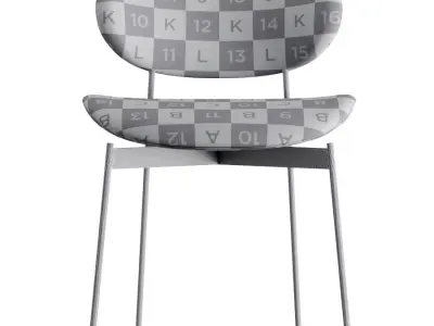 LUZ  Chaise en tissu By more 3D model