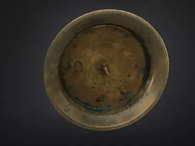 Brass  candle holder 3D model