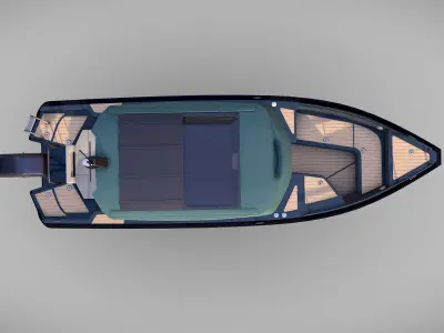 Arksen 28 Boat Low-poly 3D model