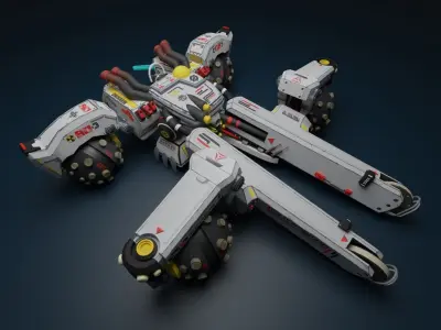 Sci Fi concept car 3D model