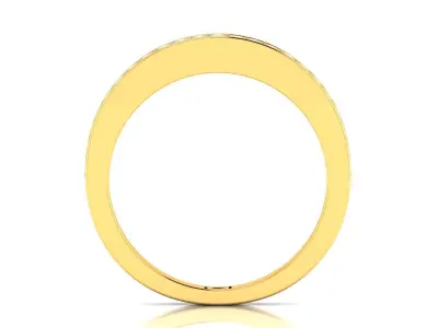 Band 3dm Render Details gold wedding with diamonds 3D print model