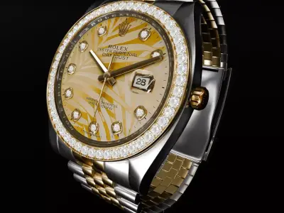 ROLEX Datejust 36 Golden Palm Diamond Jubilee 3D model