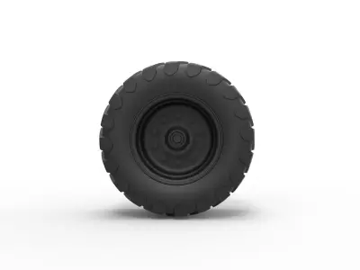  Offroad wheel 23 3D print model