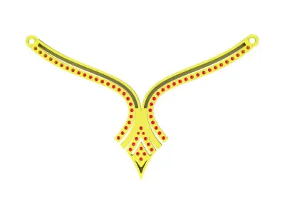 6043 luxury diamond necklace  3D print model