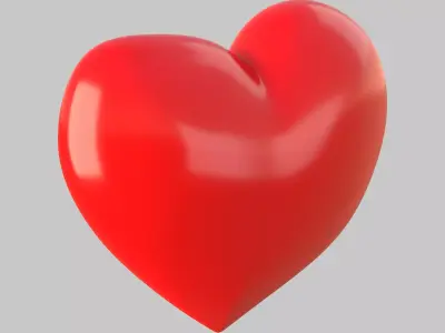 Heart icon v 22 3D model