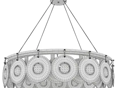 Matise Luxury Round Chandelier Low-poly 3D model