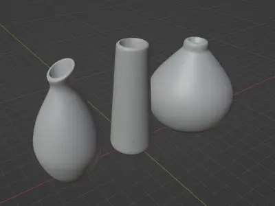 Marble Vases 3D model