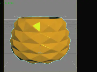 Triangulation Bowl Geometric Shape 3D Print Model 3D print model