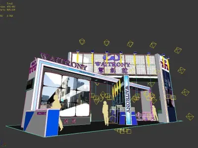 Booth - Area - 15X6-3DMAX2009-01 3D model
