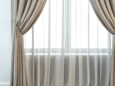 Set 19 Curtains 3D model