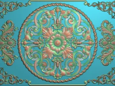 3D model ornate design 3D print model