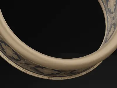 Blue Diamond Ring Free low-poly 3D model