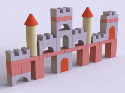 Castle Building Blocks 3D print model